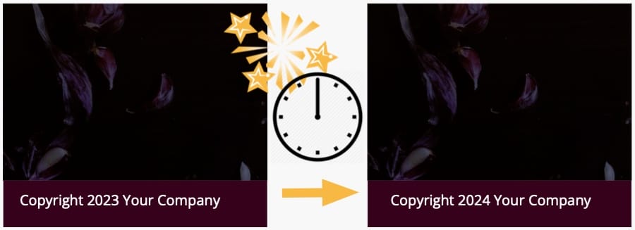 Dynamic Copyright Year features