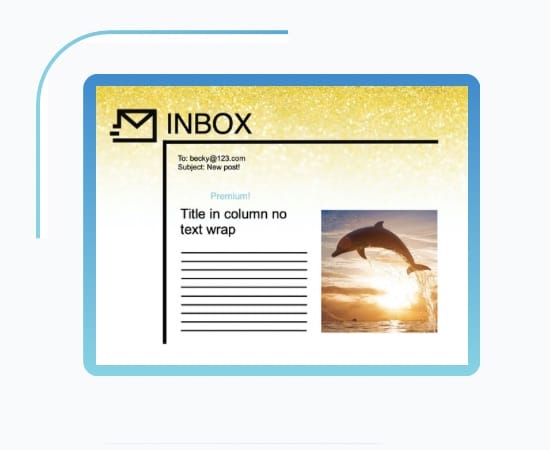 Rss Features Email Image Placement