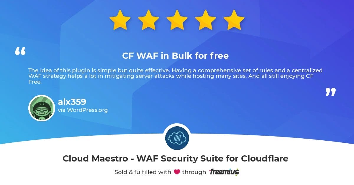 Cloud Maestro 5 Star Review