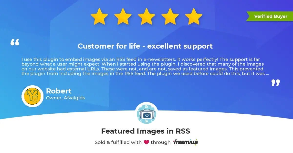 Customer for life - excellent support