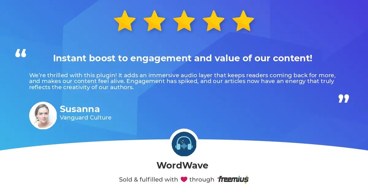 Instant boost to engagement and value of our content!